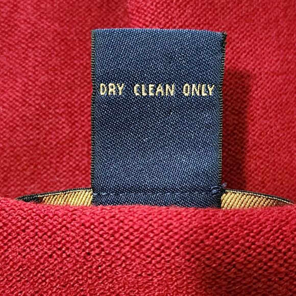 Brooks Brothers Stretch Mens Wool-Blend V-Neck Pullover Sweater Red Size M - Picture 6 of 8